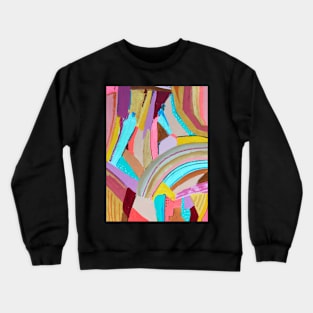 Expressive Abstract Crewneck Sweatshirt